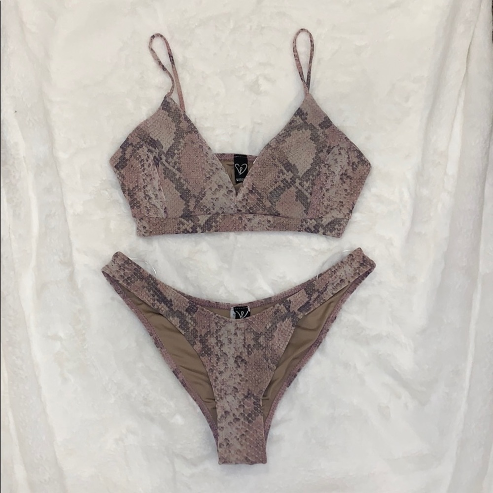 Snakeskin bikini
